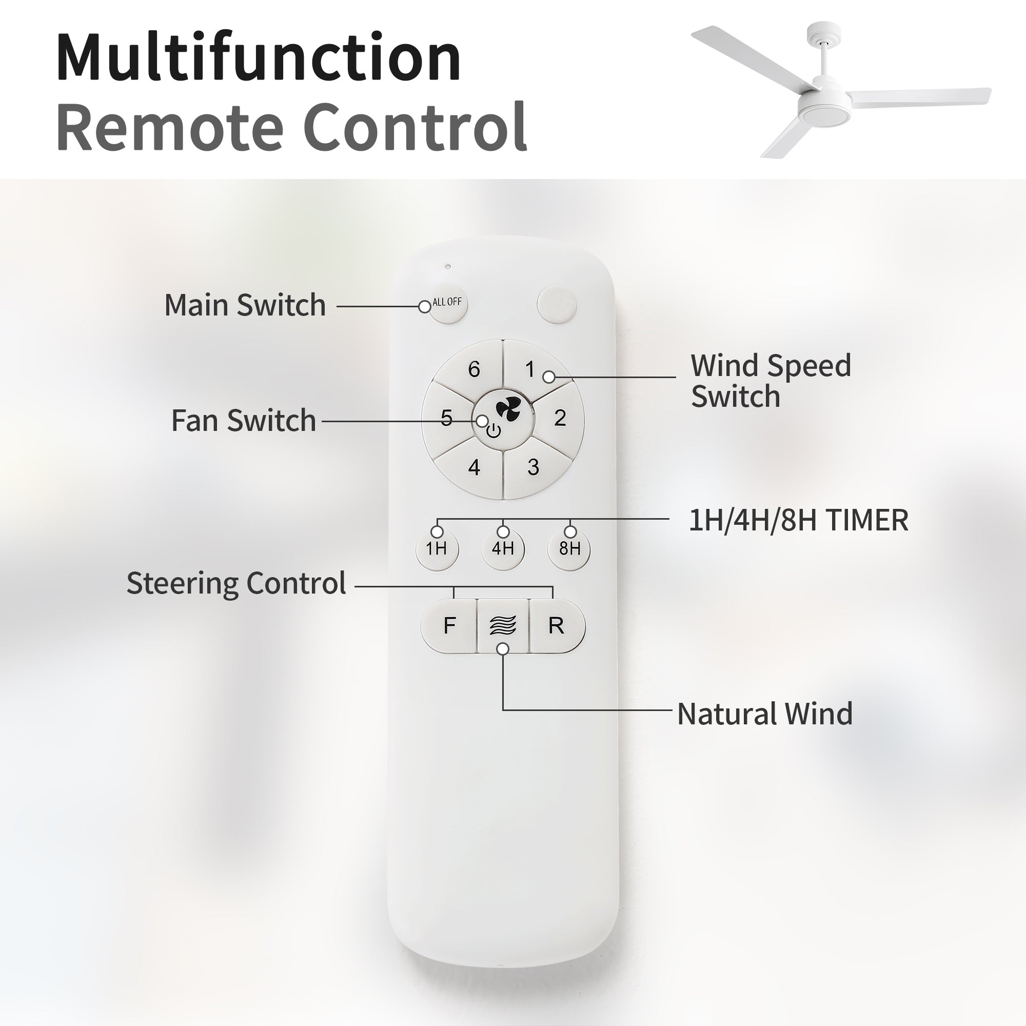 Alderwood Farmhouse Style Ceiling Fan Light