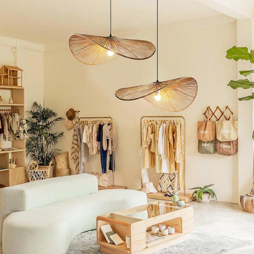 Ancient Rhyme Rattan Woven Pendant Light