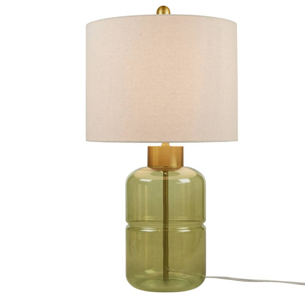 Aqua Serenity Green Glass Table Lamp