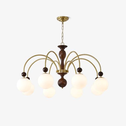 Archway Walnut Color Chandelier