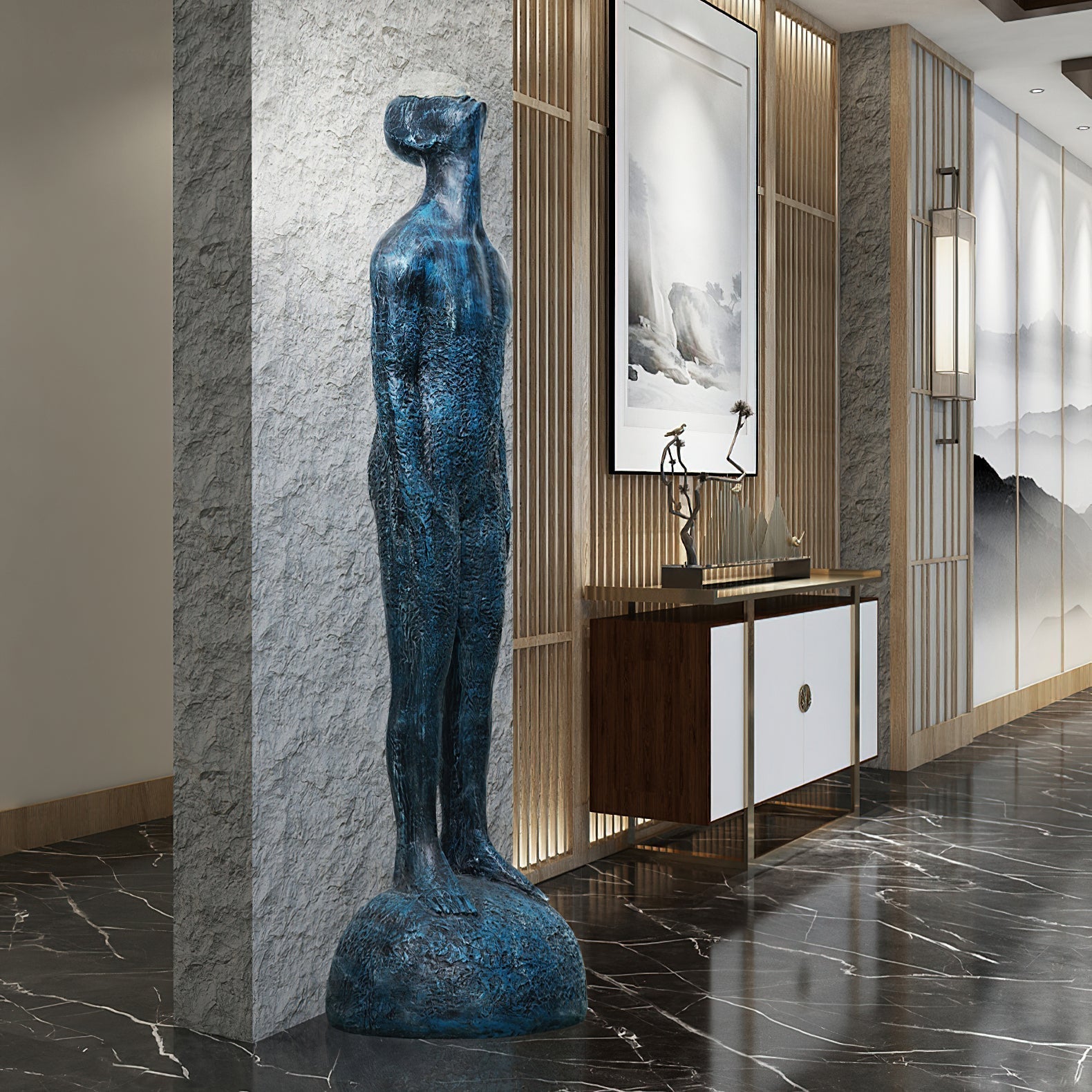 Atlas Guardian Sculpture Floor Ornaments - ZozHome