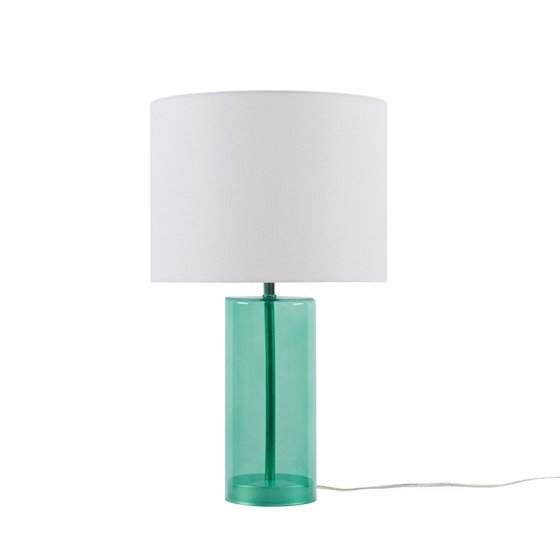 Azure Glow Glass Table Lamp