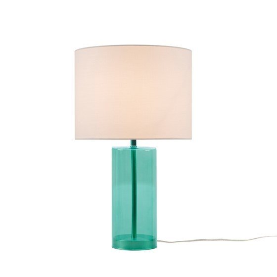 Azure Glow Glass Table Lamp