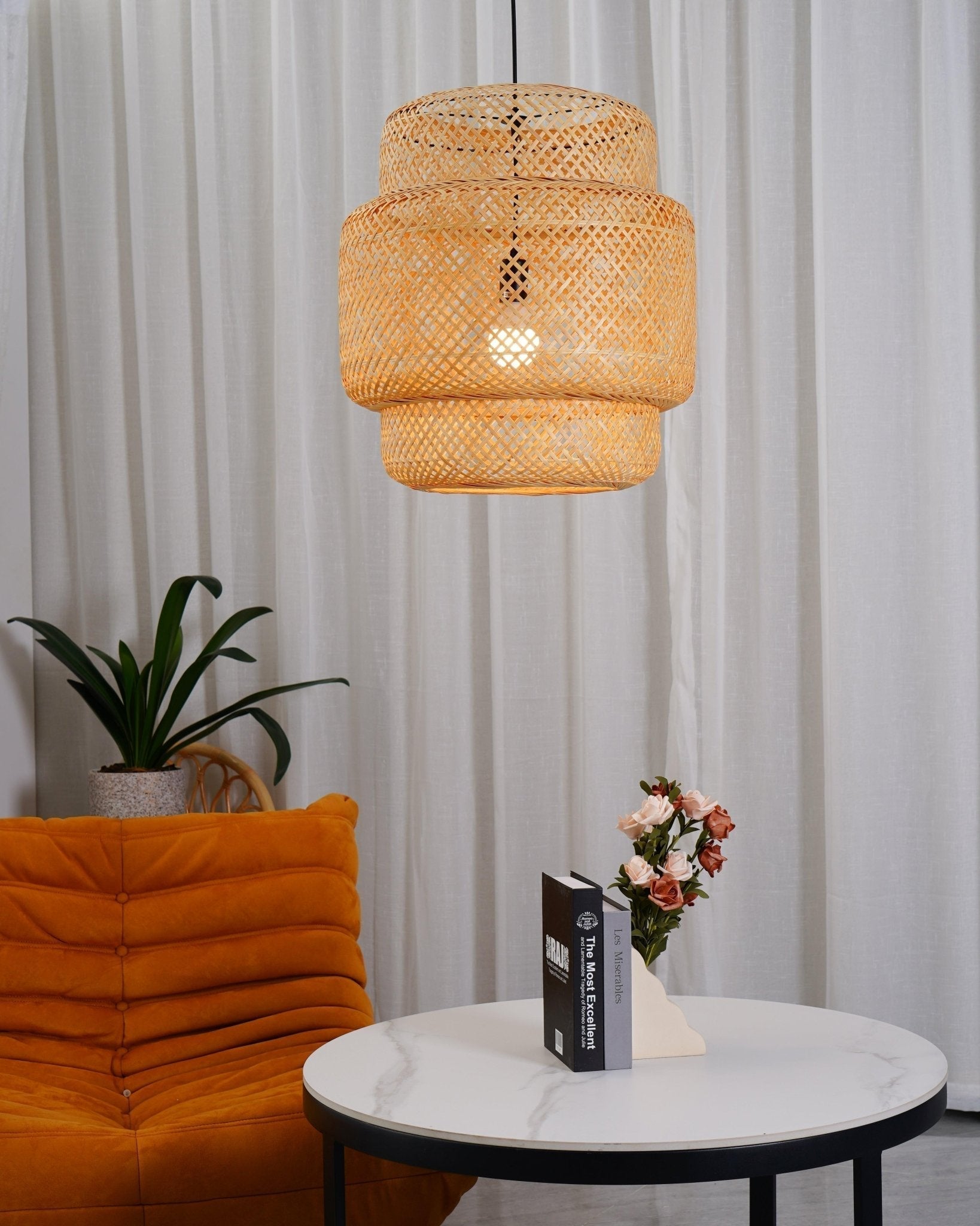 Bamboo Weaving Pendant Light