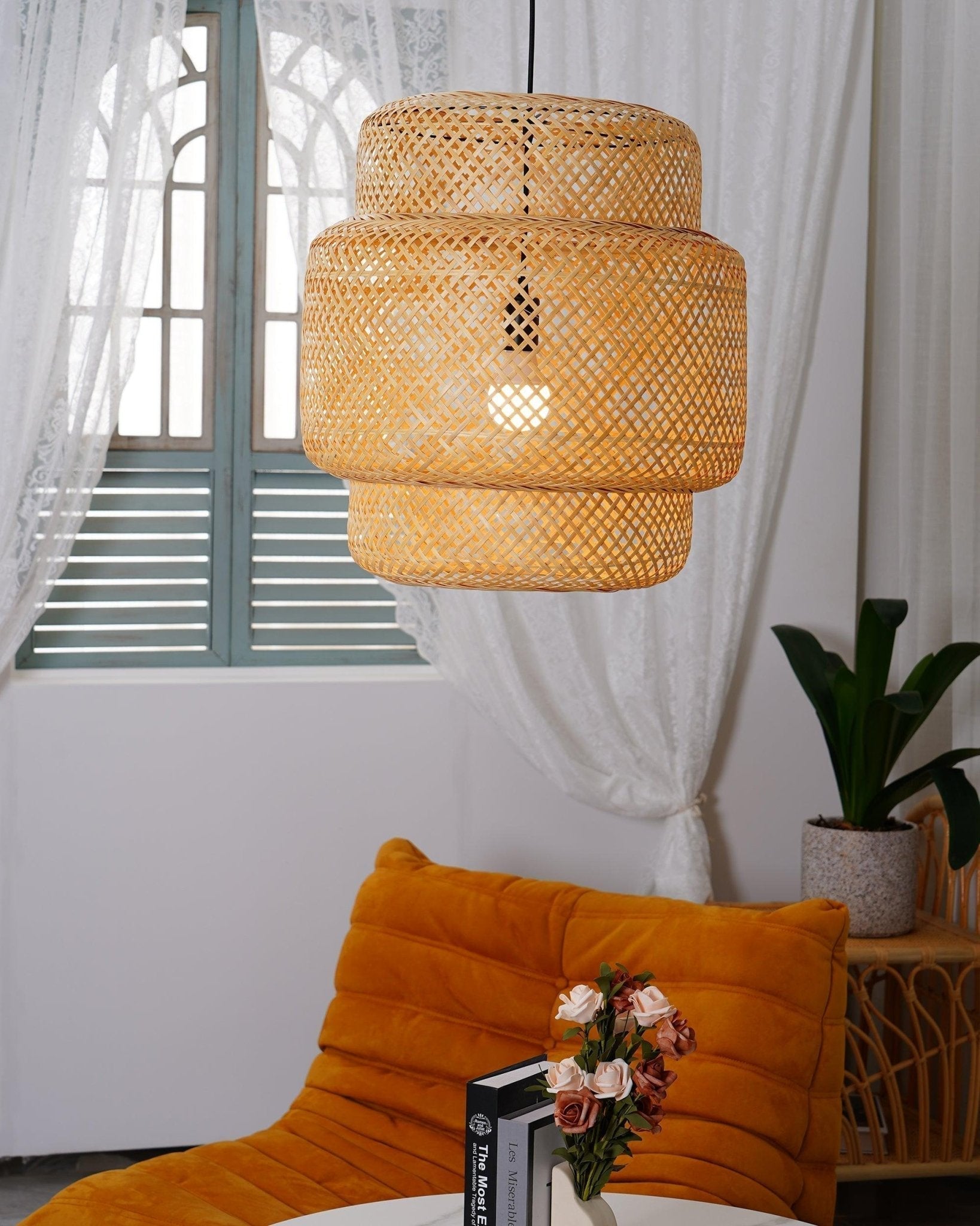Bamboo Weaving Pendant Light