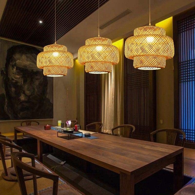 Bamboo Weaving Pendant Light
