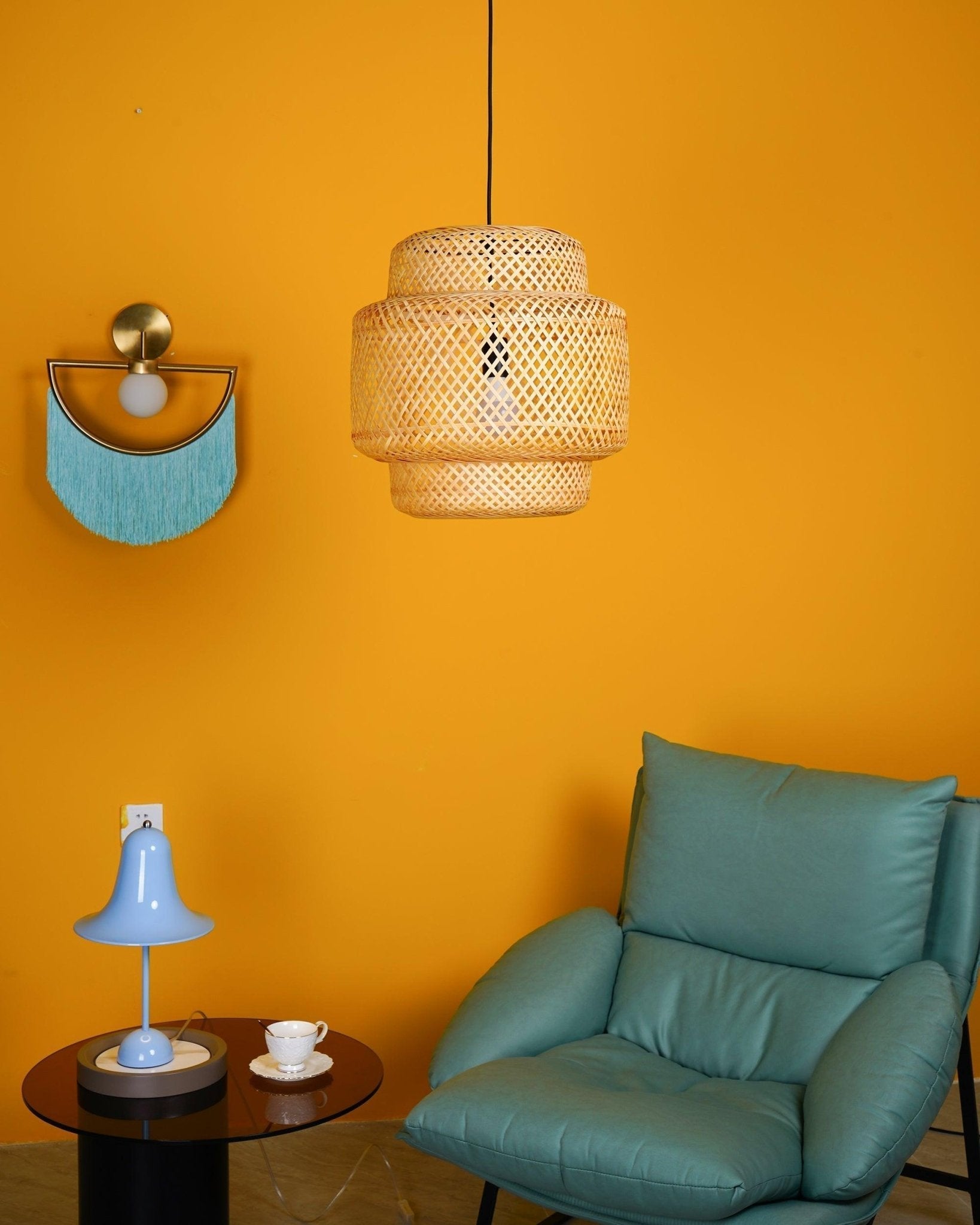 Bamboo Weaving Pendant Light