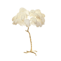 Beautiful Feather Brass Floor Lamp - ZozHome