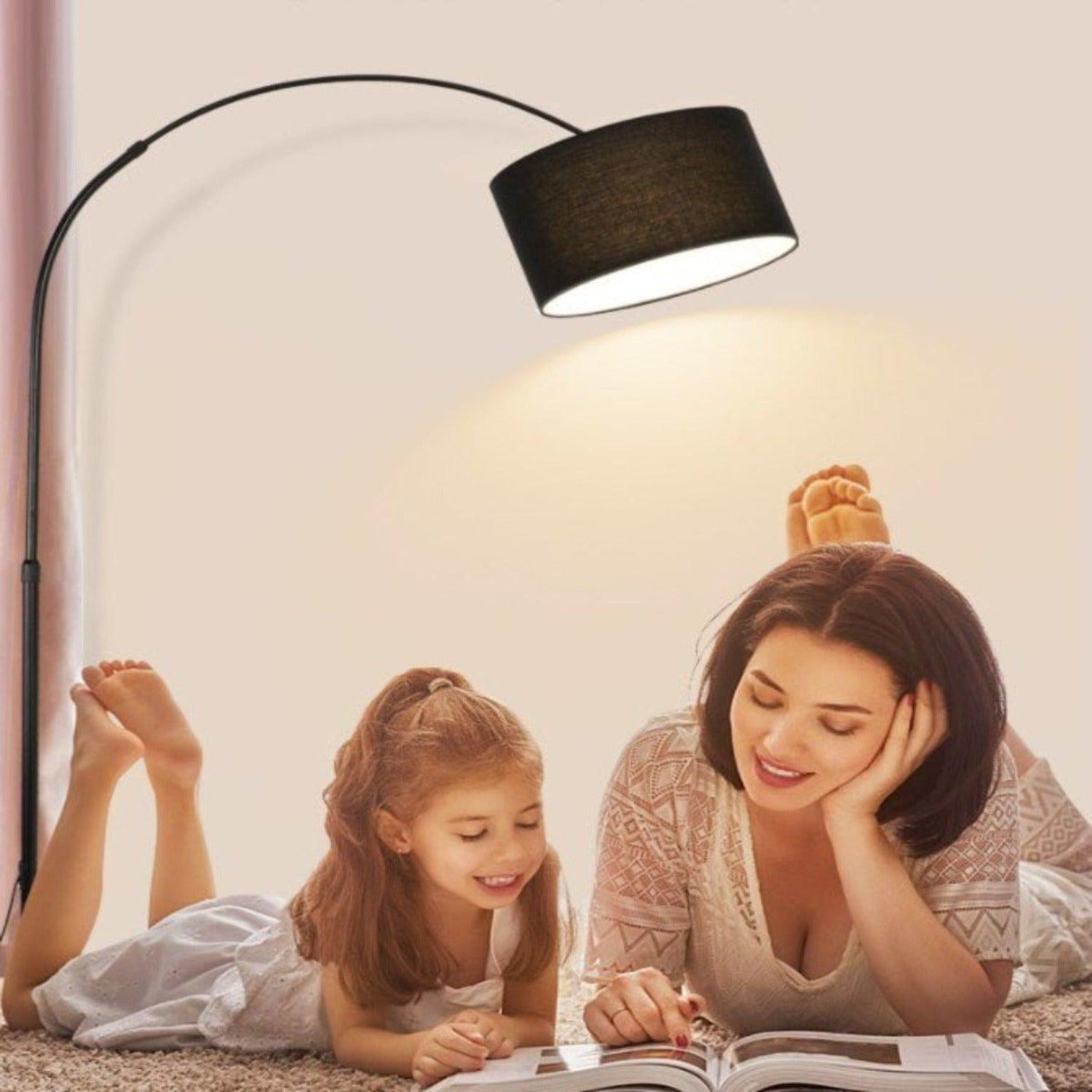 Black Arc Floor Lamp