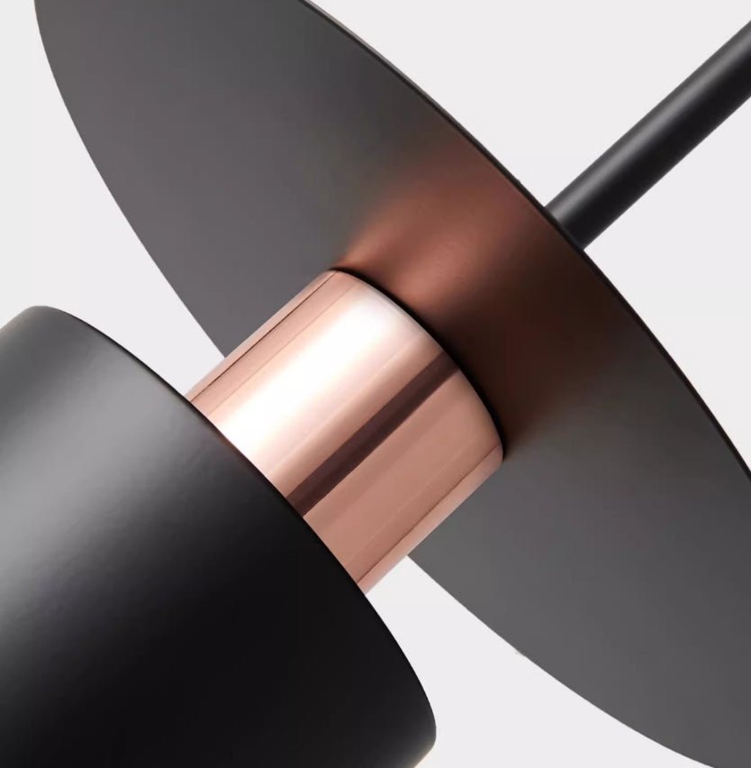 Black Disc Pendant Light