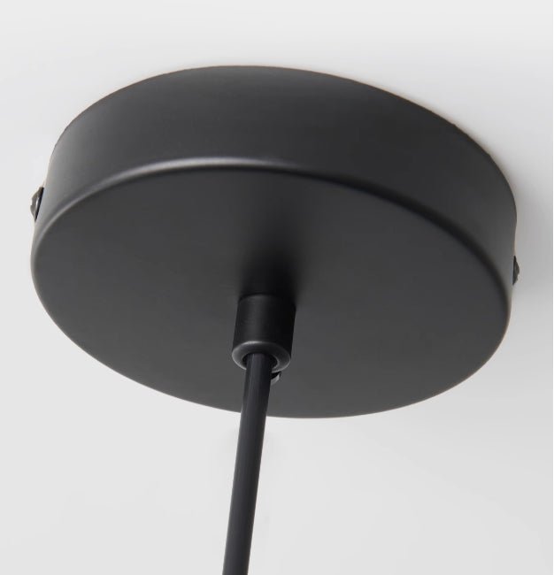 Black Disc Pendant Light