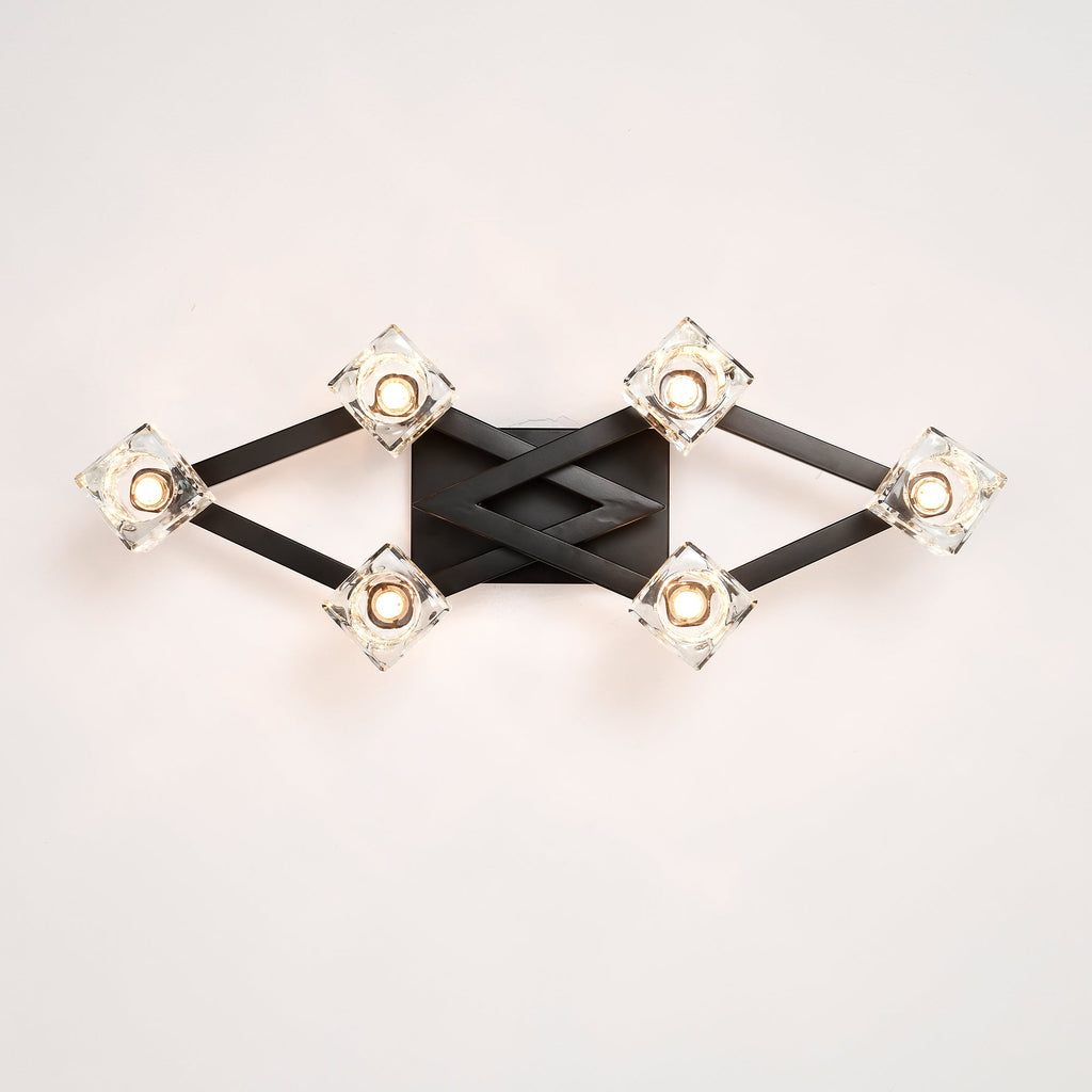 Black Iron Cage Ceiling Light