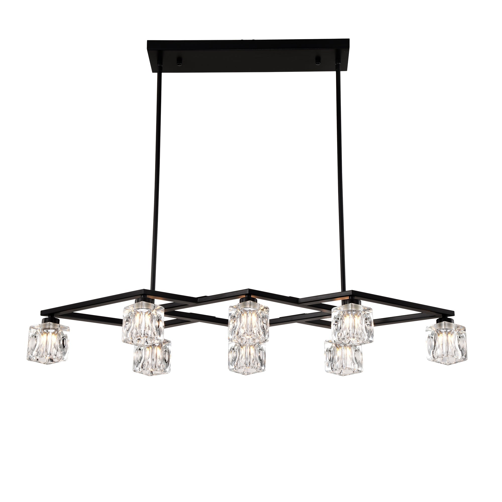 Black Iron Lantern Chandelier