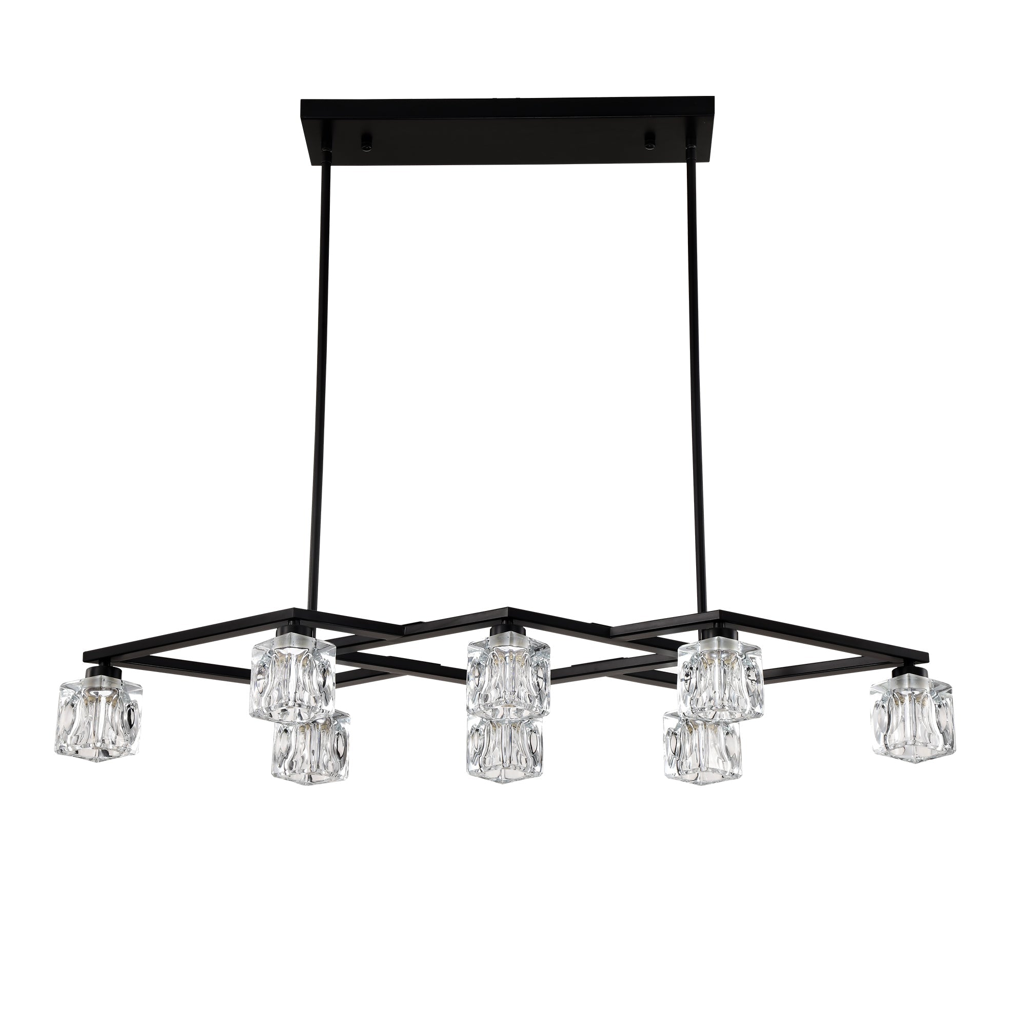 Black Iron Lantern Chandelier