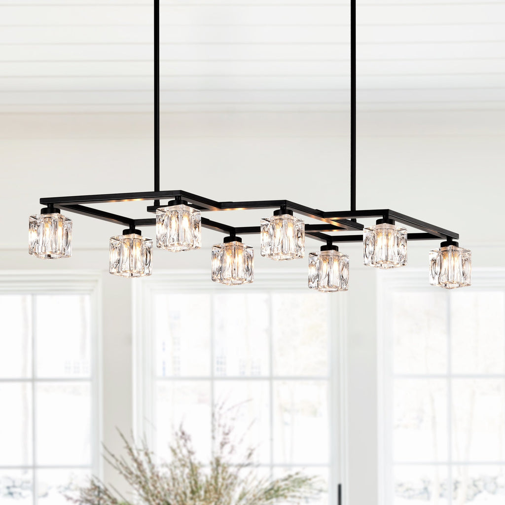 Black Iron Lantern Chandelier
