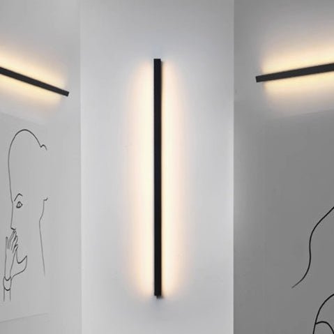 Black Linear Wall Light
