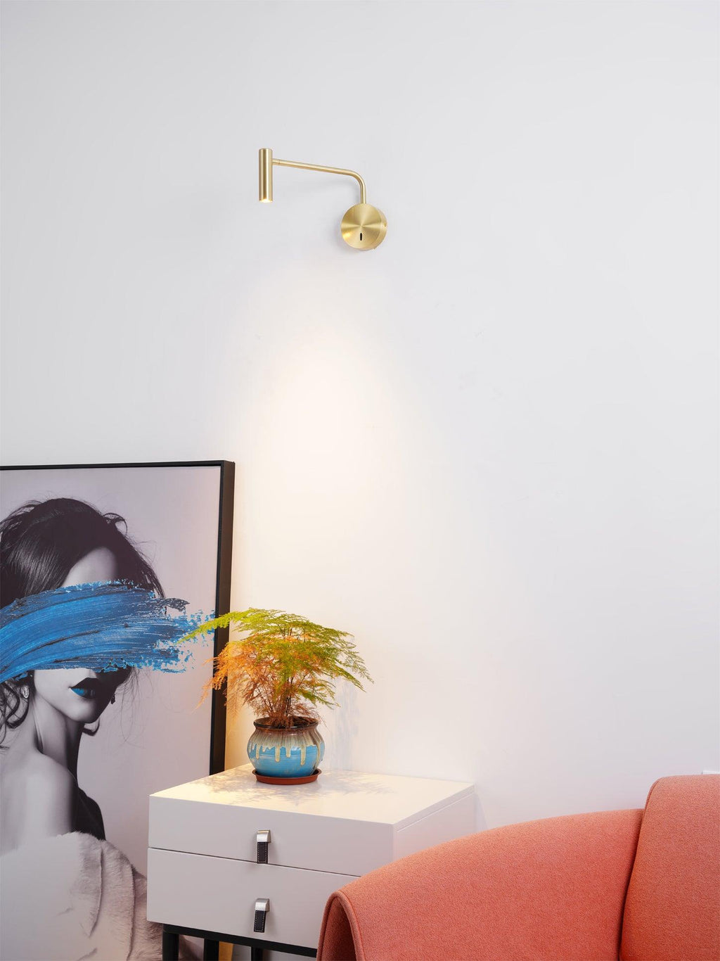 Black Simplicity LED Wall Lamp