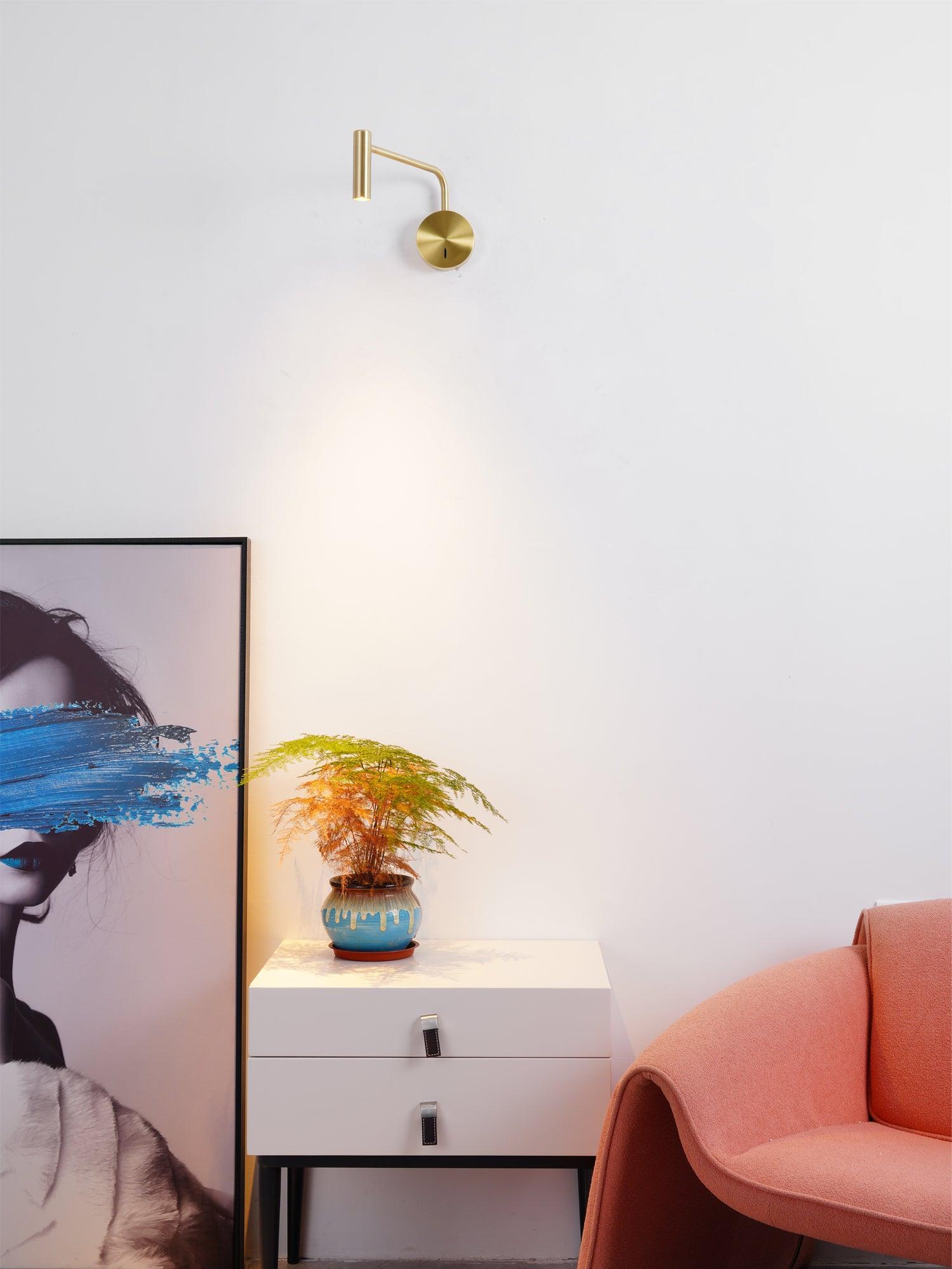 Black Simplicity LED Wall Lamp