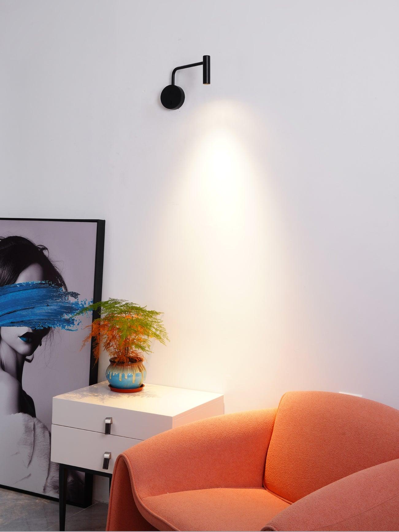 Black Simplicity LED Wall Lamp