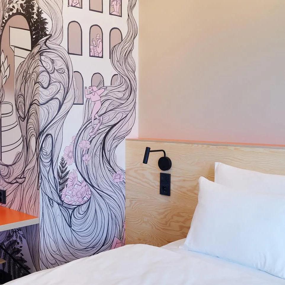 Black Simplicity LED Wall Lamp