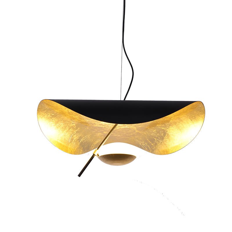 Black Wheel Pendant Light
