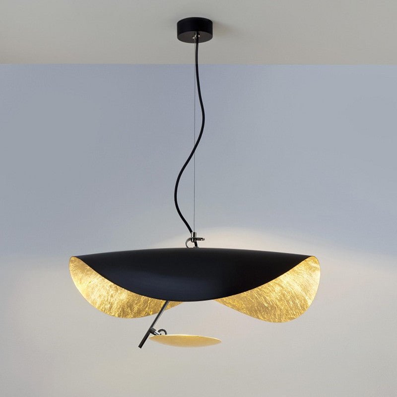 Black Wheel Pendant Light