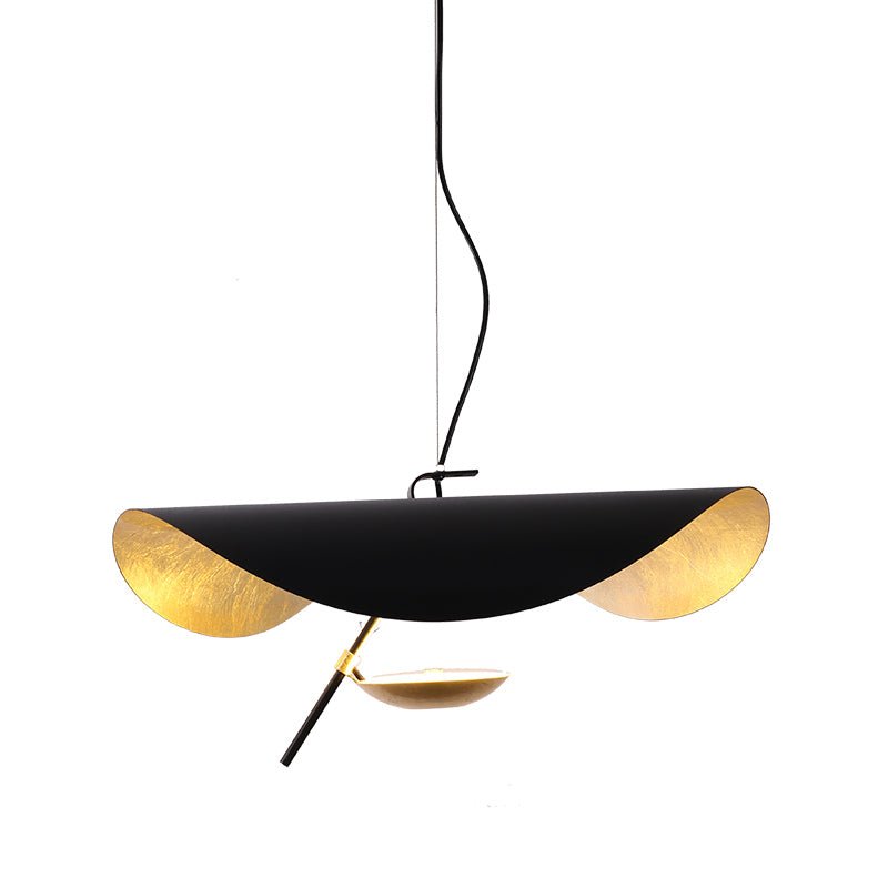 Black Wheel Pendant Light