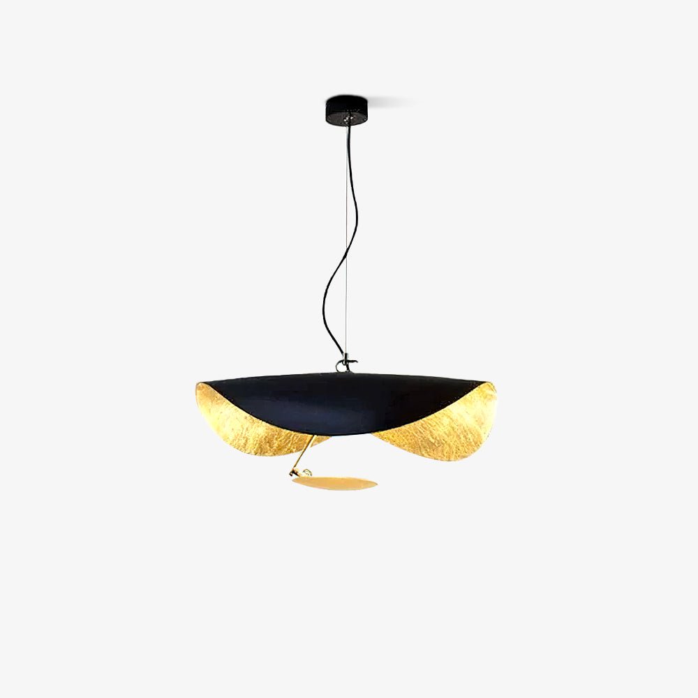 Black Wheel Pendant Light