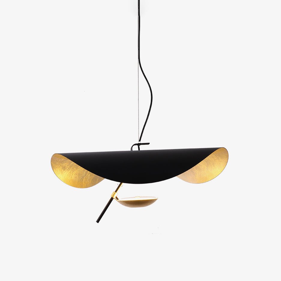 Black Wheel Pendant Light