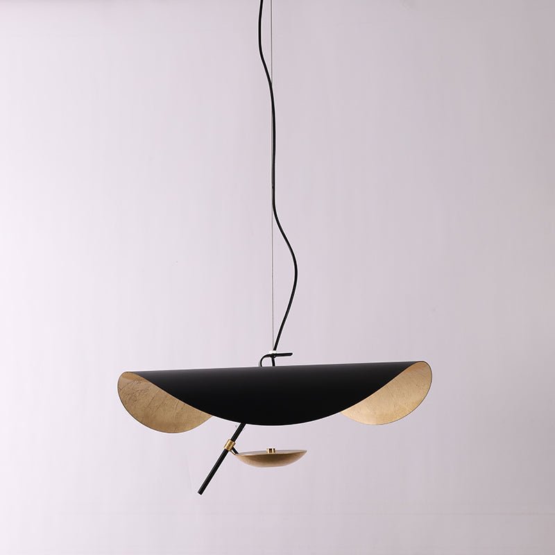 Black Wheel Pendant Light