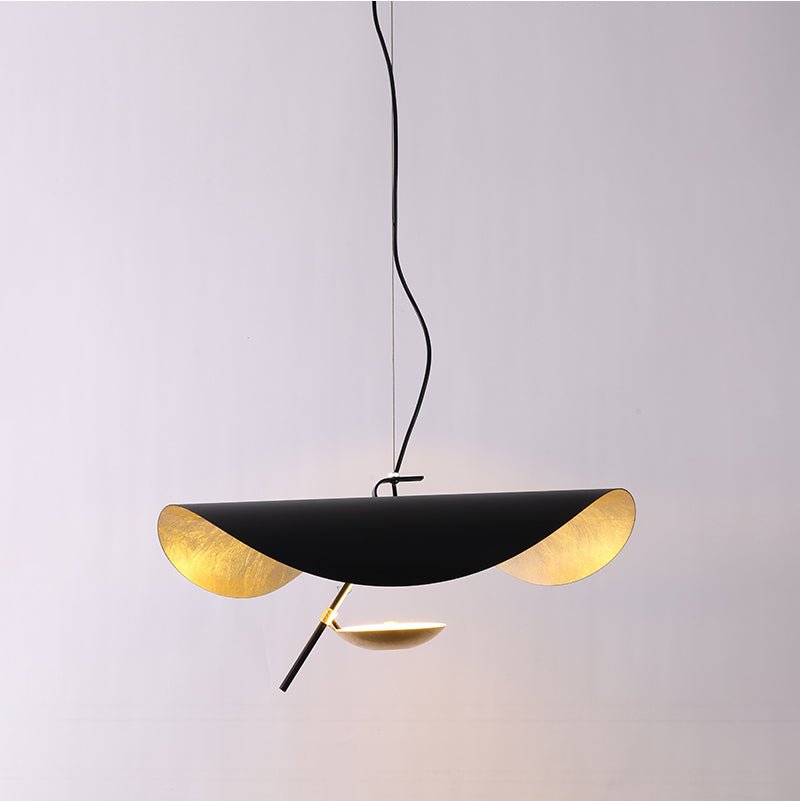 Black Wheel Pendant Light