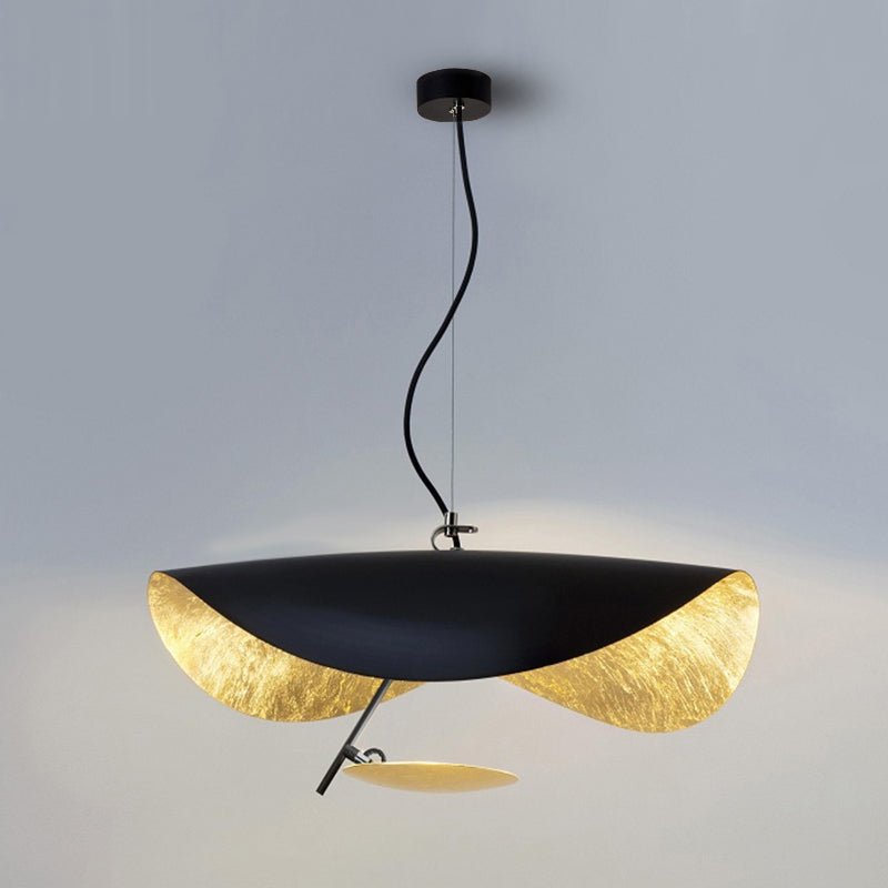 Black Wheel Pendant Light