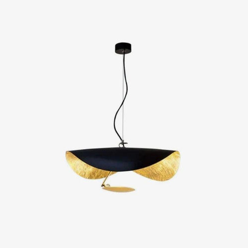 Black Wheel Pendant Light