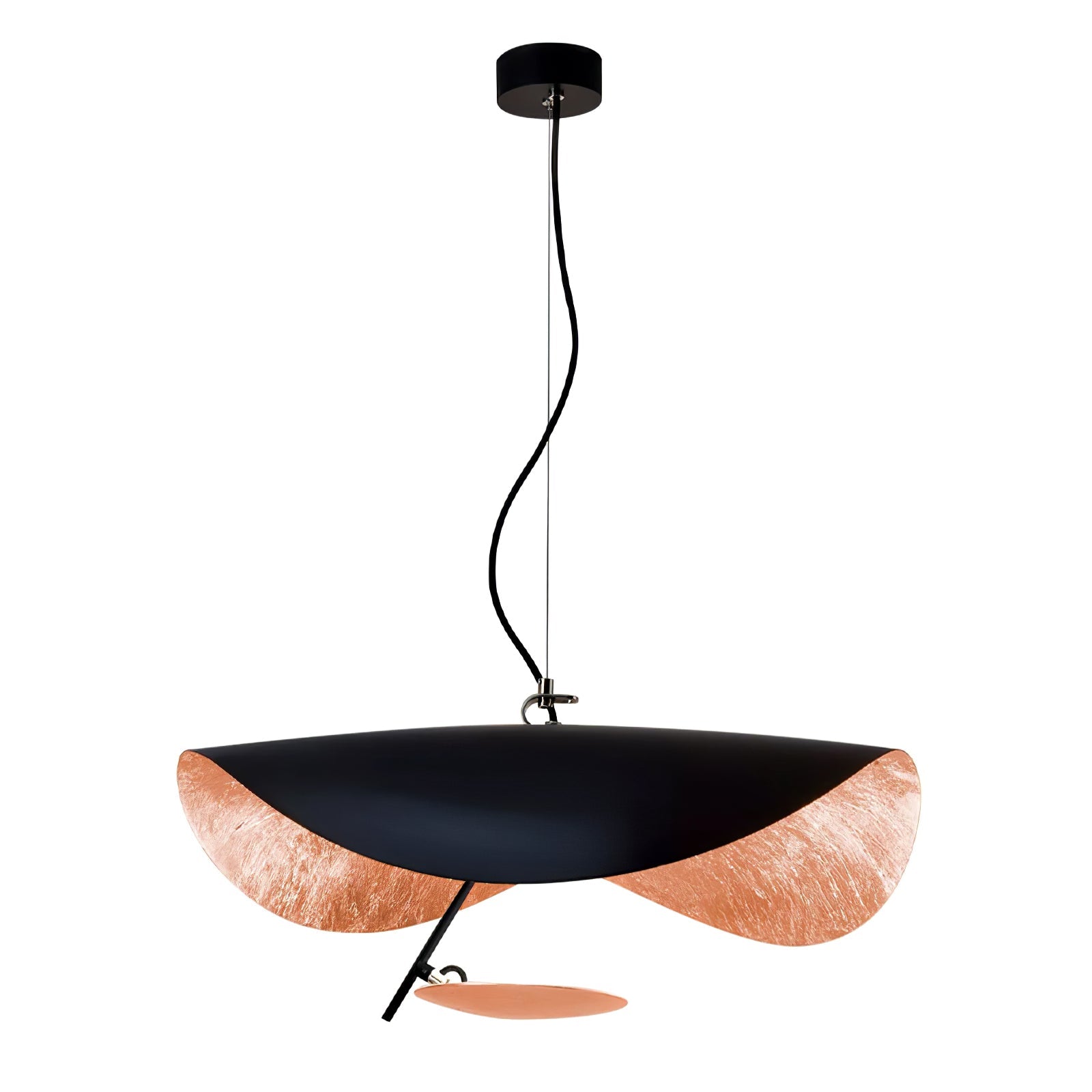 Black Wheel Pendant Light