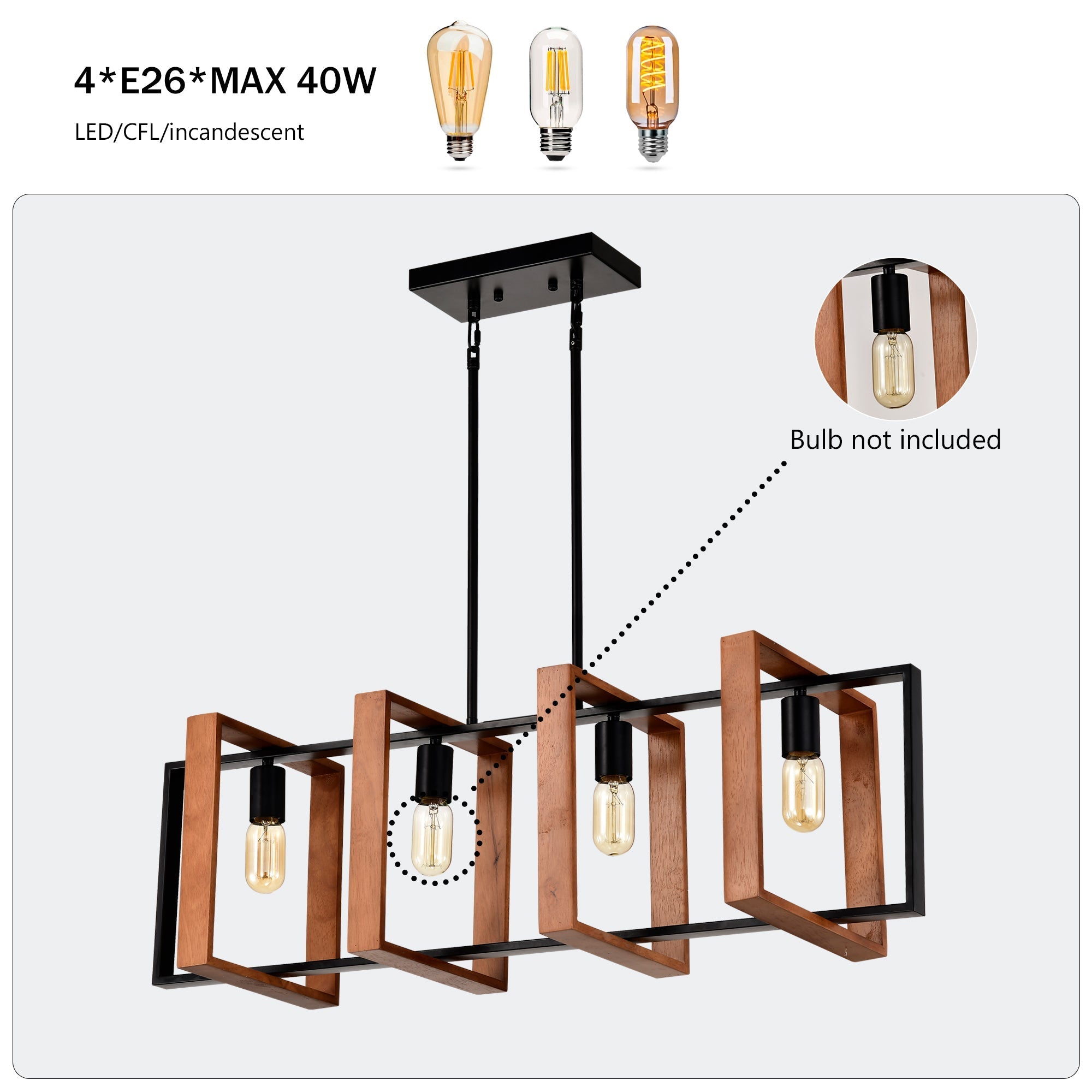 Blackwood Beam Chandelier