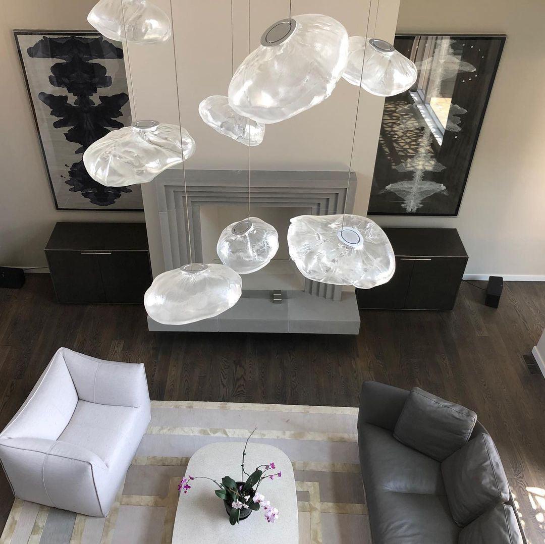 Blown Glass Pendant Light