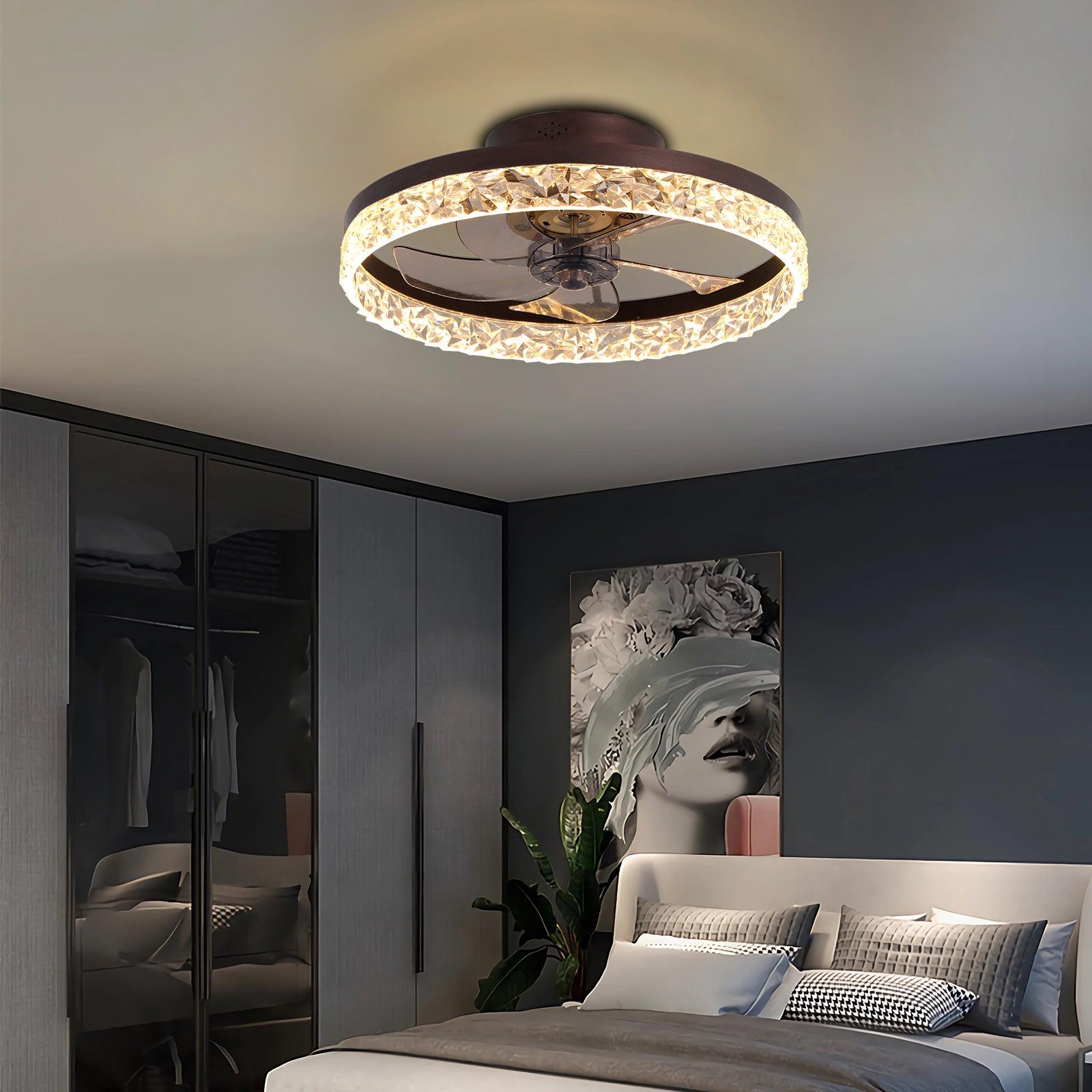 BreezeGlow Dimmable LED Ceiling Fan Light