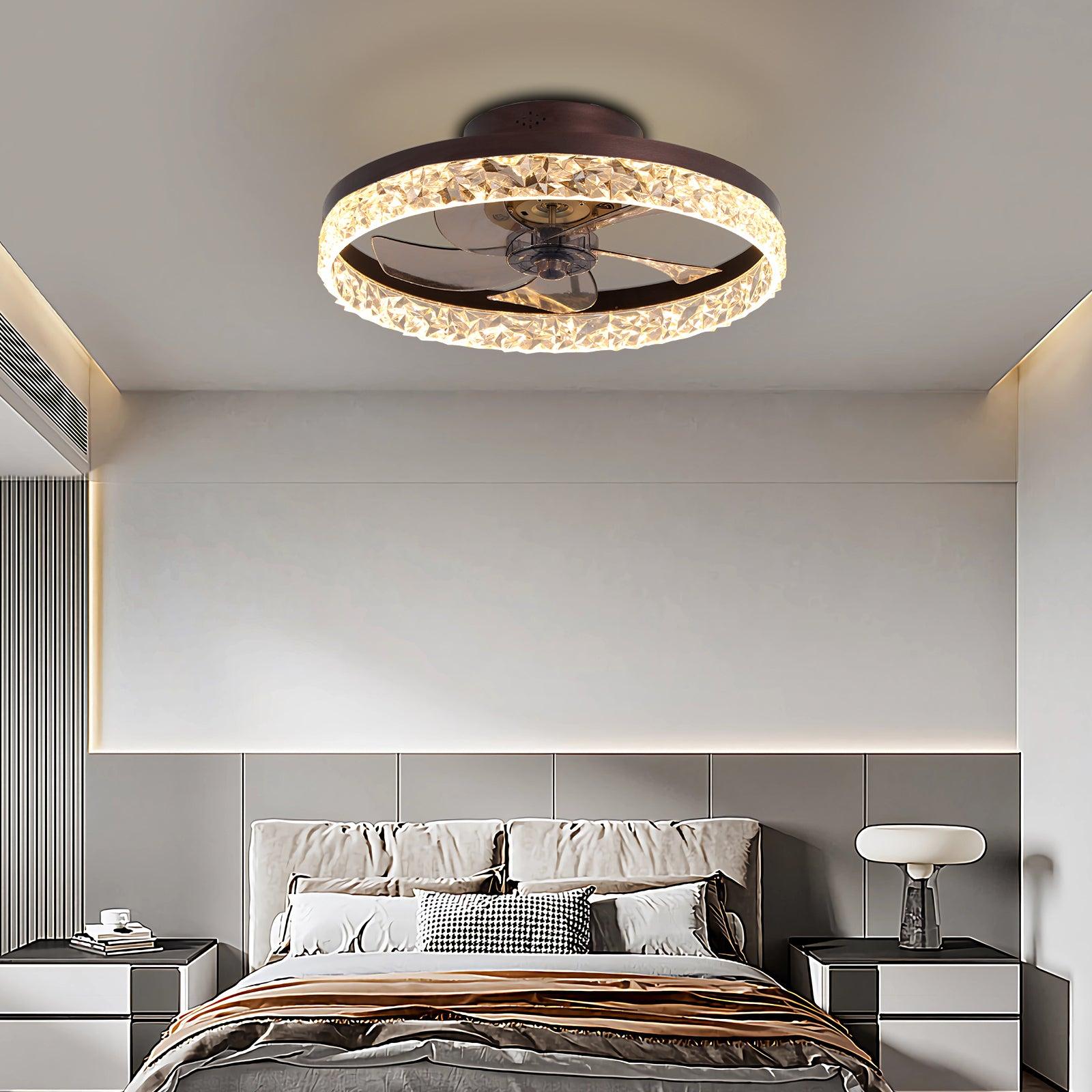 BreezeGlow Dimmable LED Ceiling Fan Light