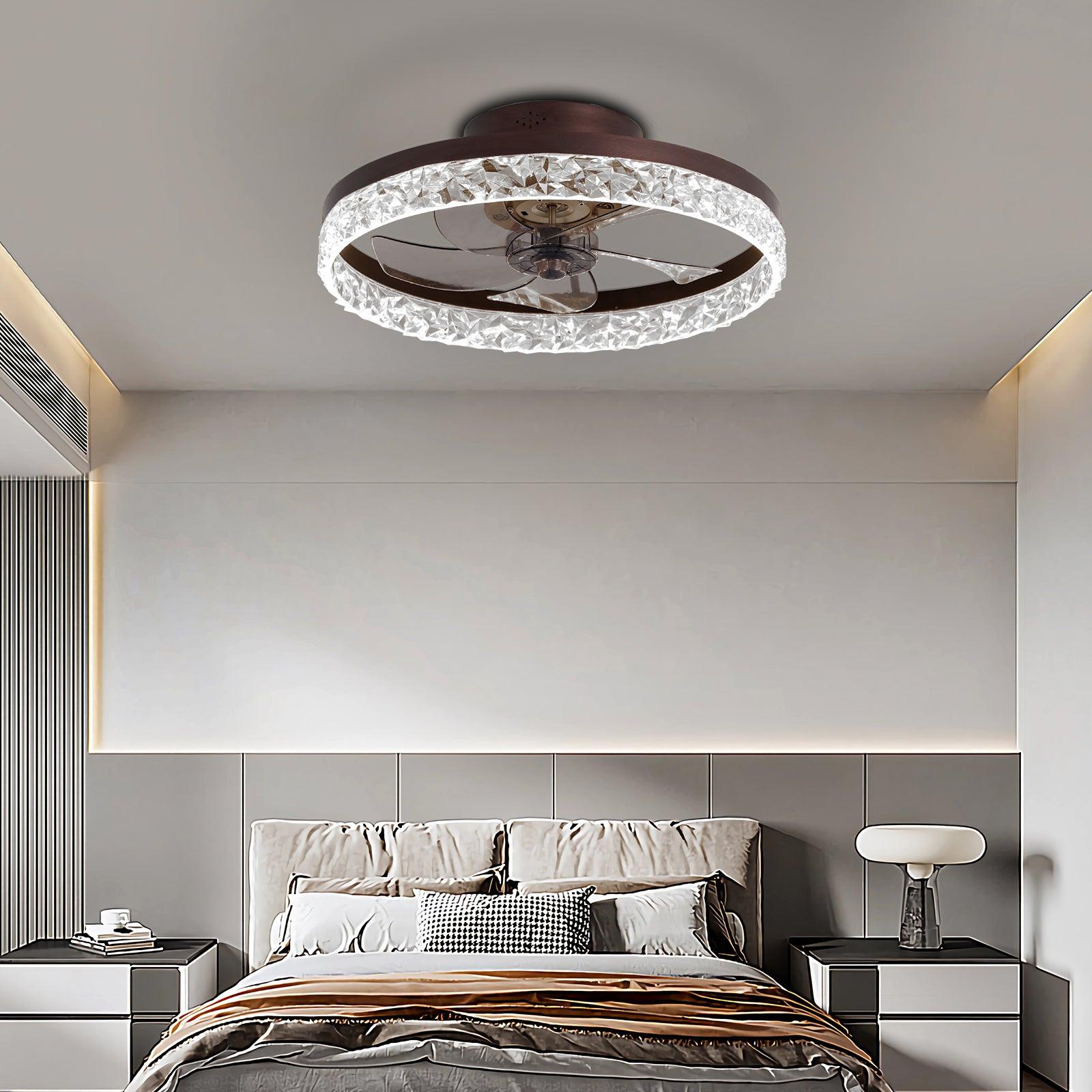 BreezeGlow Dimmable LED Ceiling Fan Light