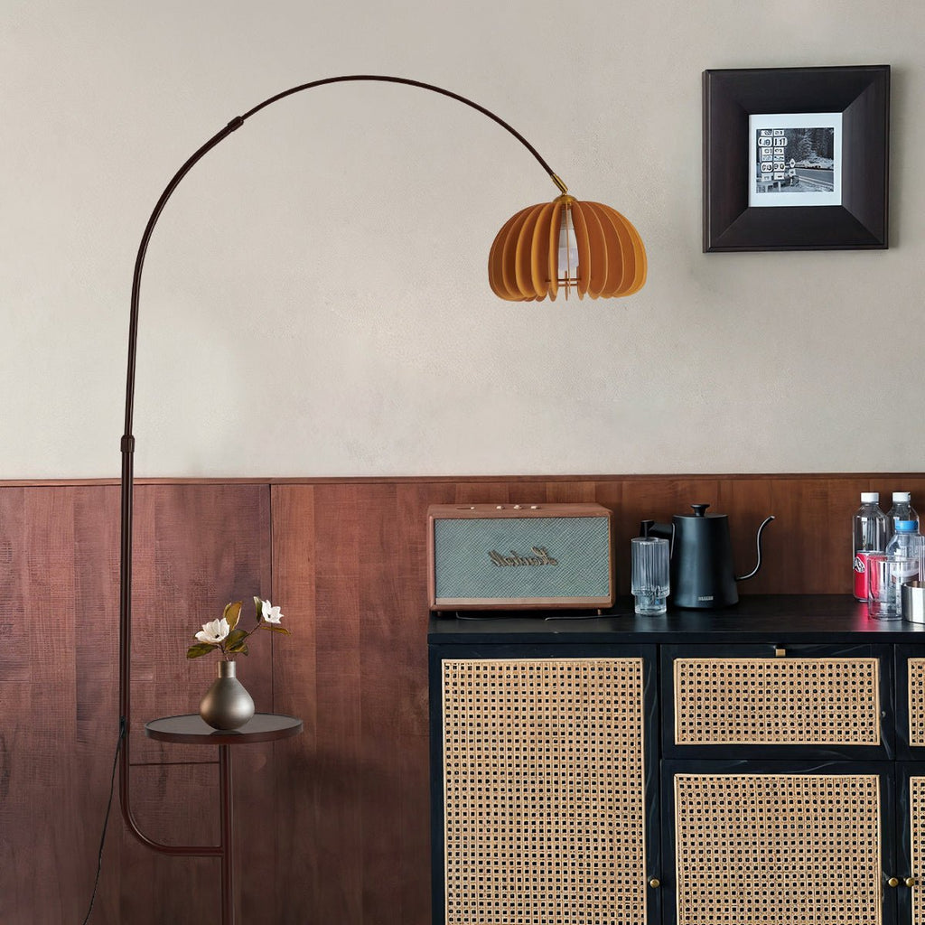 Cadenza Wooden Pumpkin Floor Lamp