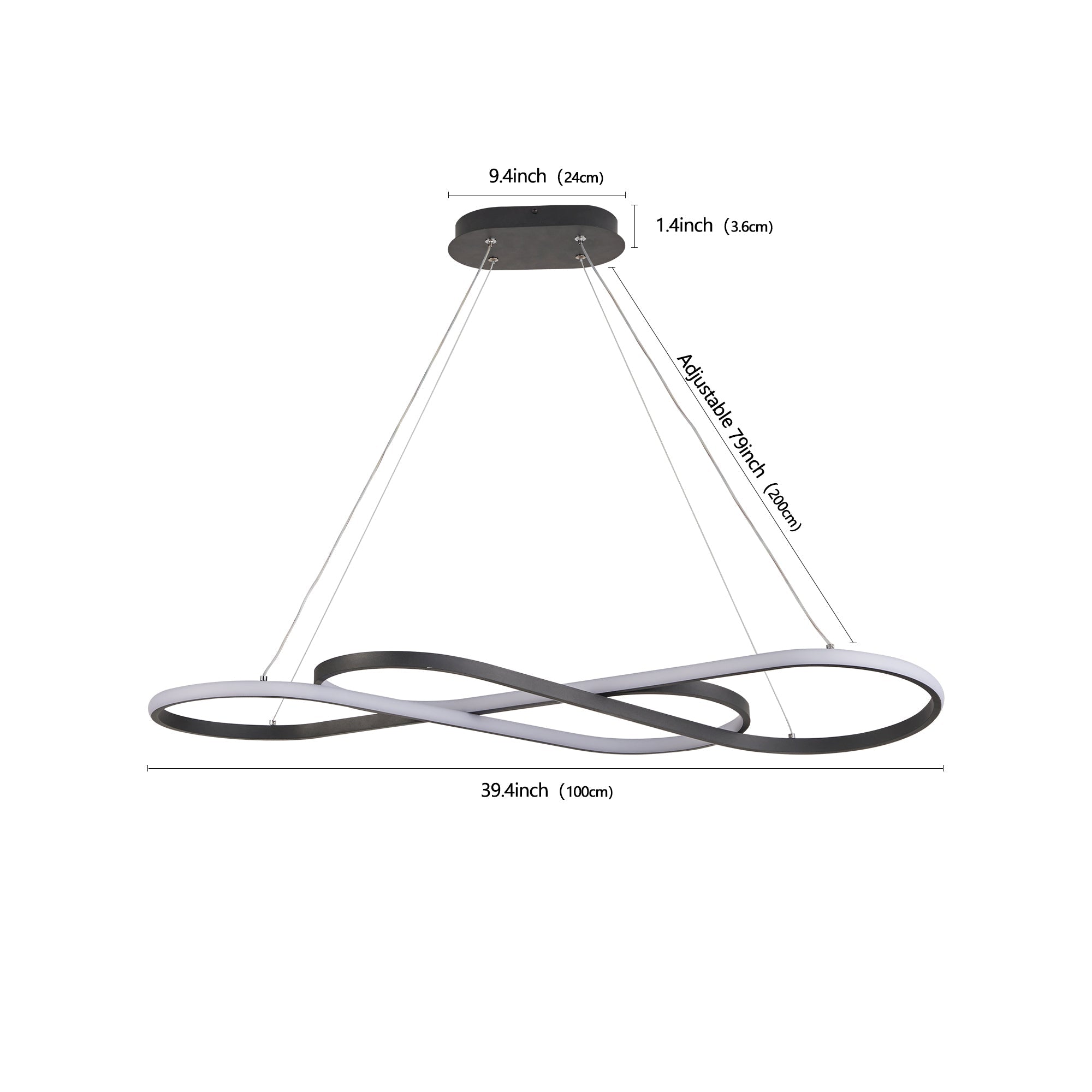 Carter Black Pendant Light