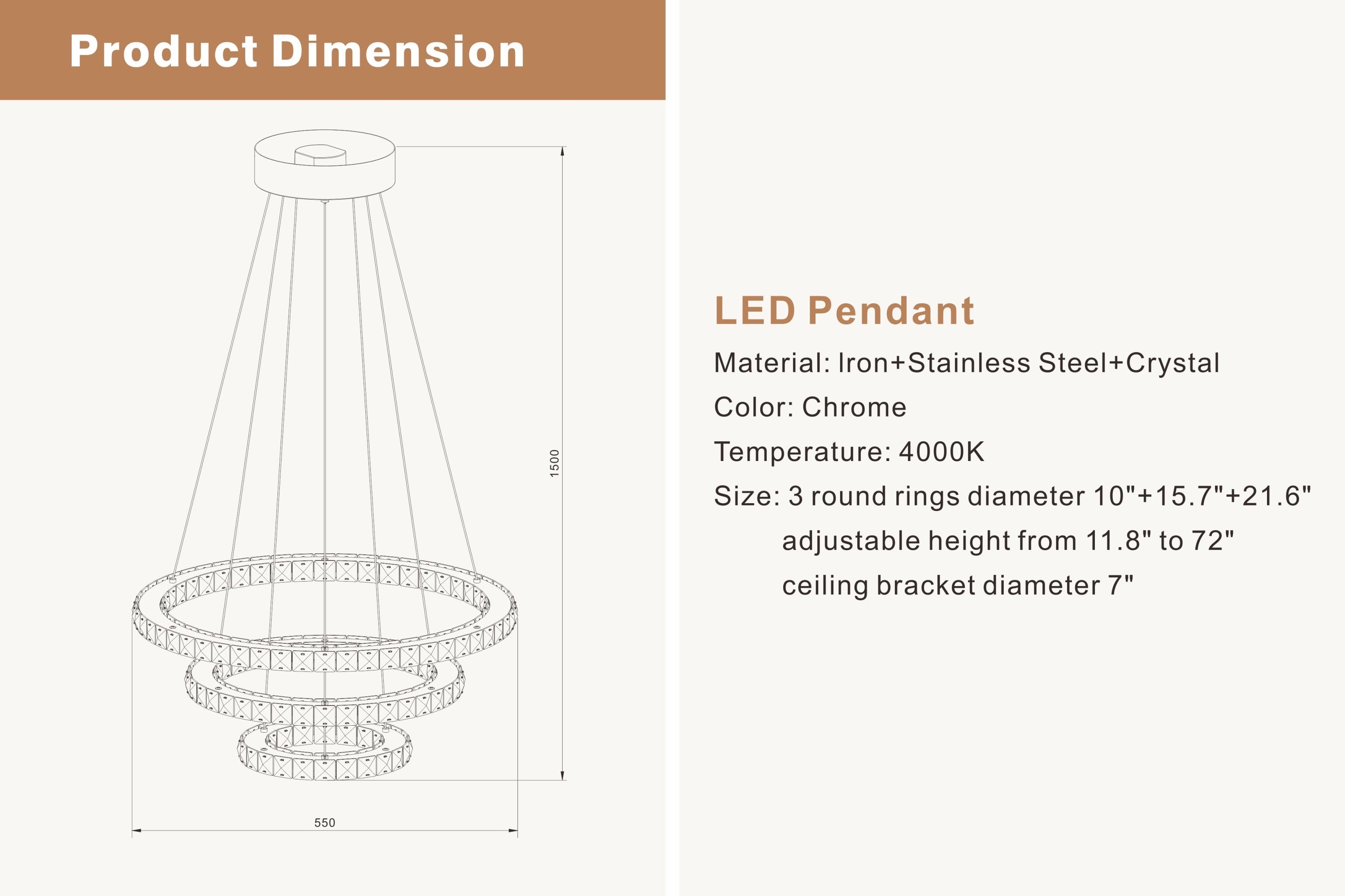 Celestial Rings Chandelier