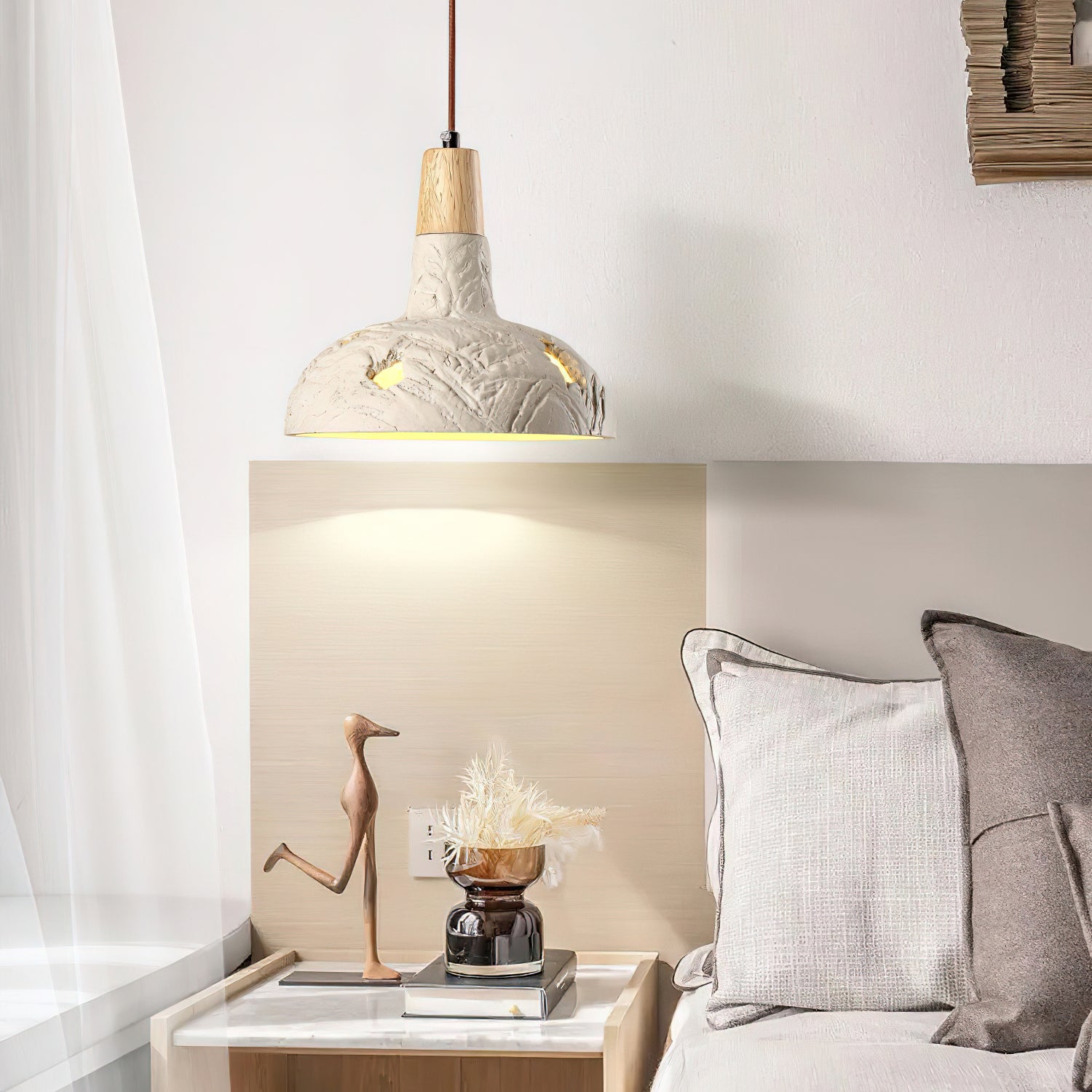 Cement Carve Pendant Lamp - ZozHome