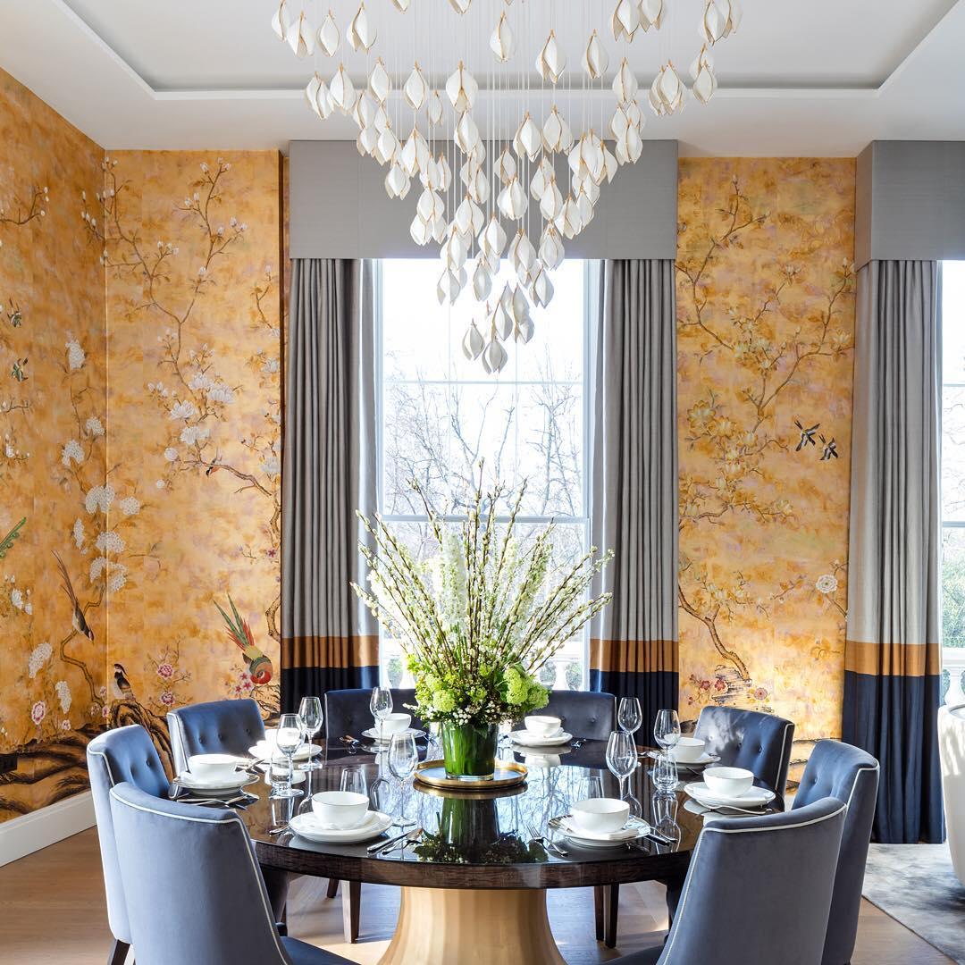 Ceramic Flower Pendant Light