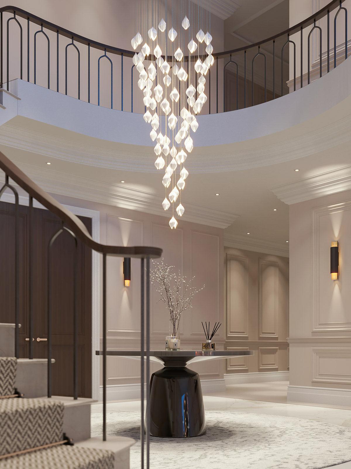 Ceramic Flower Pendant Light