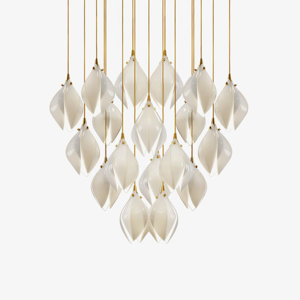 Ceramic Flower Pendant Light