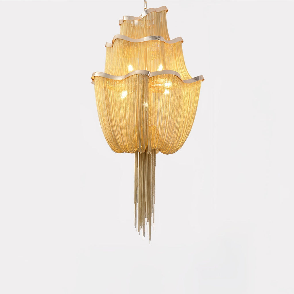 Chains Shimmering Pendant Light