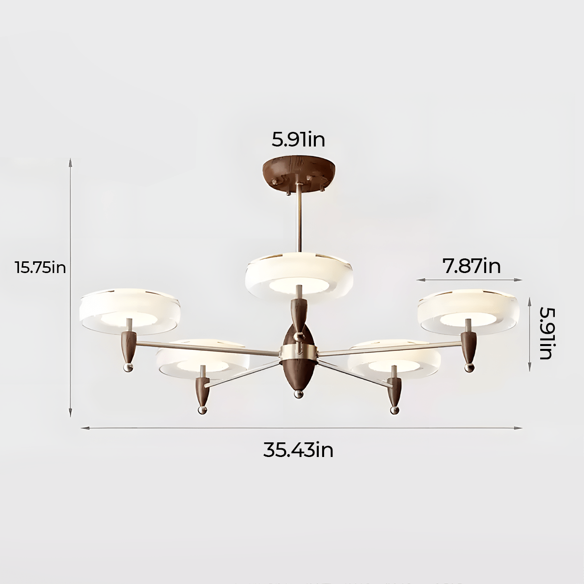 Champagne Chandelier - ZozHome