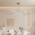 Chandelier Fixture in Silver Integrated LED