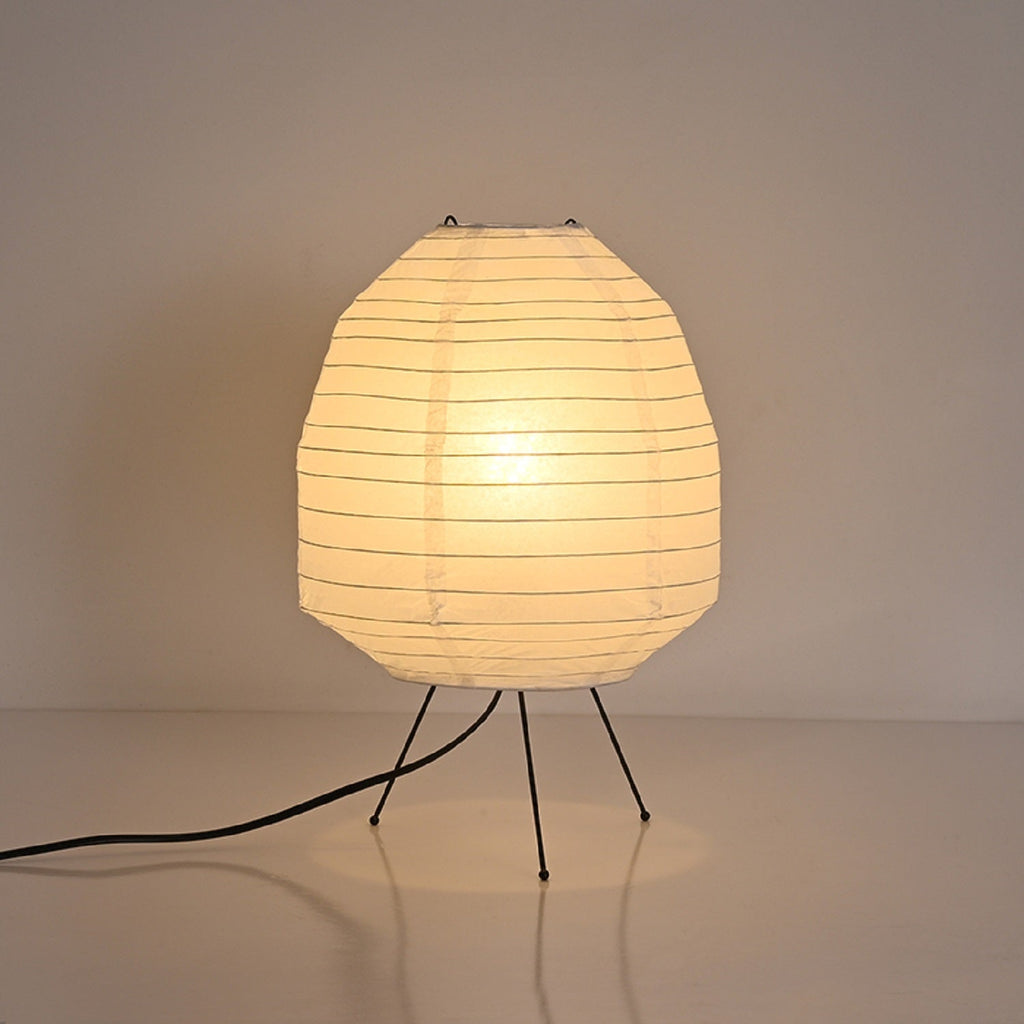 Chestnut-shaped Rice Paper Table Lamp